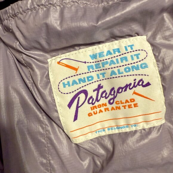 PATAGANOIA Women's Down Sweater Jacket Rustic Purple Size LARGE (like new) - Picture 12 of 16